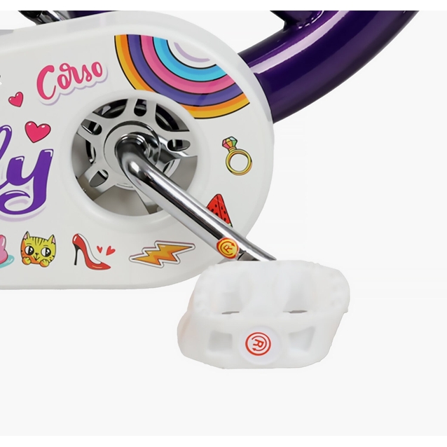 Дитячий велосипед 14 ST Corso «EMILY» ML-36988 фіолетовий фото westvelo.com