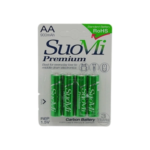 Батарейки пальчикові «SuoMi» C 66690, АА 1,5V (4шт) (900mAh)