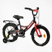 Дитячий велосипед 16 Corso «MAXIS» CL-16288 чорно-червоний