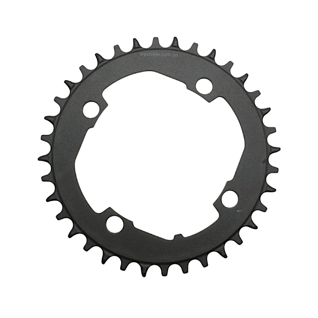 Зірка шатунів передня накладна AL CROSSER чорна на 36 T (104 BCD) (NARROW WIDE) фото westvelo.com