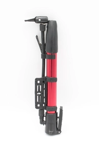 Насос вело MINI (NAITE) алюміній з кріпленням, червоний