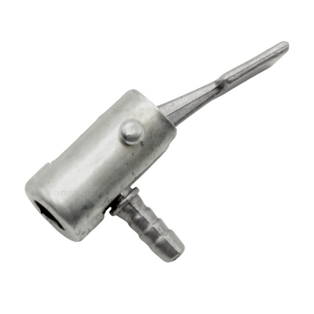 Наконечник шланга насоса алюміній-сталь малий L-28 фото westvelo.com