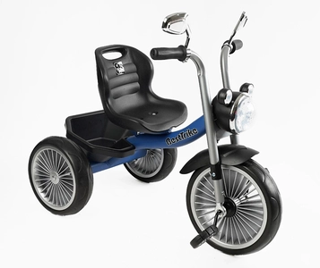 Дитячий велосипед 3-х колісний EVA (піна) Best Trike колеса 10-8, BS-68096 синій, сталева рама, УКР. ОЗВУЧУВАННЯ, кошик