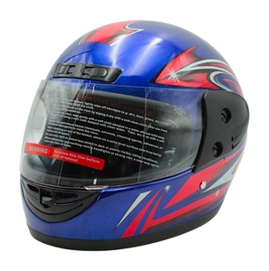 Мото шолом, закритий (L) AWN Helmet "109" синій глянцевий