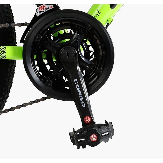 Велосипед 24 ST Corso «STARK» SK-24392 сталь 12", (к-т Saiguan) салатовий фото westvelo.com