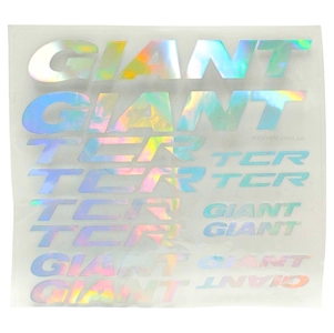 Наклейки GIANT TCR прозорий фон, градієнт