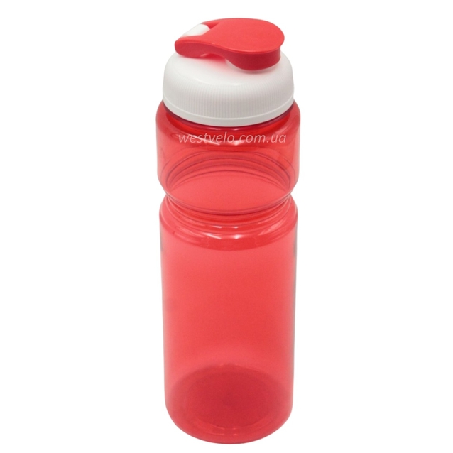 Фляга 650 ml харч.пластик, червона фото westvelo.com