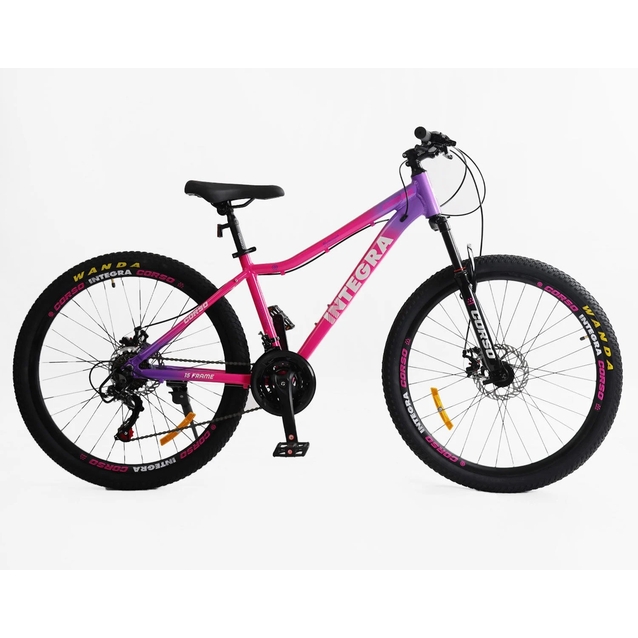 Велосипед 26 AL Corso «INTEGRA» NG-26006 алюміній 15", (к-т SHIMANO) рожево-фіолетовий фото westvelo.com