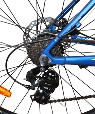 Велосипед 29 AL Crosser «MT-036» алюміній 19", (к-т Shimano+hydraulic) синьо-жовтий