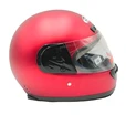 Мото шолом, закритий HTK-221,інтеграл, червоний матовий, з коміром фото westvelo.com