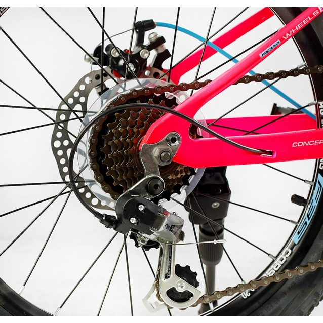 Велосипед 20 MG Corso «F35» MG-20692 магній 11", (к-т SHIMANO) рожевий фото westvelo.com