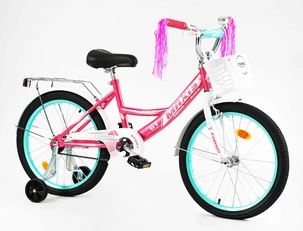 Дитячий велосипед 20 Corso «MAXIS» CL-20652 рожево-біло-бірюзовий