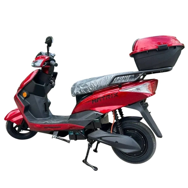 Електроскутер Corso «MATRIX» MT-720041 двигун 1200W, акумулятор 72V 25Ah графеновий, червоний, колеса 10" + 1 ящик. акум фото westvelo.com