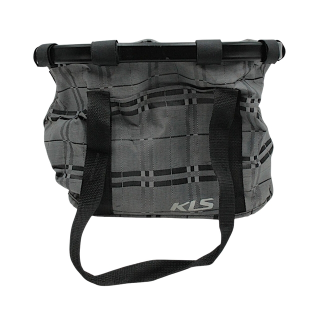 Сумка-кошик на руль KLS Shopper,(36/32/28см) сірий фото westvelo.com