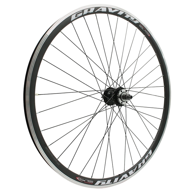 Колесо 28-29 перед, обід 2-ний чорний, втулка AL. NECO MS31F, диск 6 болтів,ексцентрик,чорна спиця фото westvelo.com