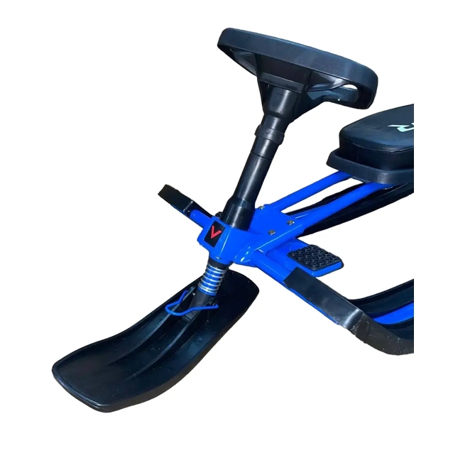 Санки з кермом (снігокат) Viper (Mustang) сталевий, синій фото westvelo.com