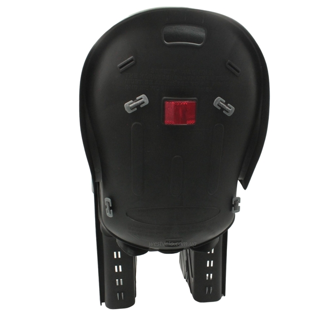 Крісло дитяче, пластик, на зад. багажник, "BQ-9-1A" з м'ягкою підкладкою, чорне фото westvelo.com