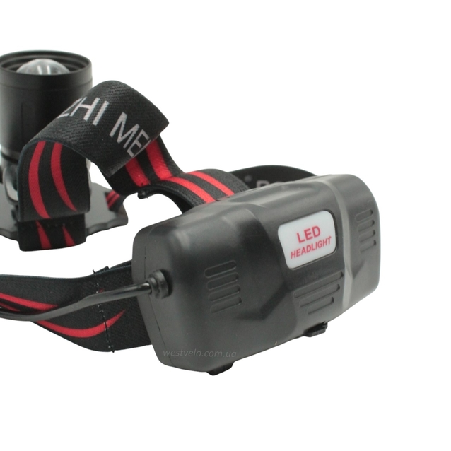 Ліхтар налобний на usb зарядку, NO-102-T6 один режим фото westvelo.com