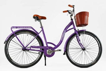 Міський велосипед 28 ST Corso «FORTUNA» FR-28146 сталь 20", фіолетовий (+к/к/б)