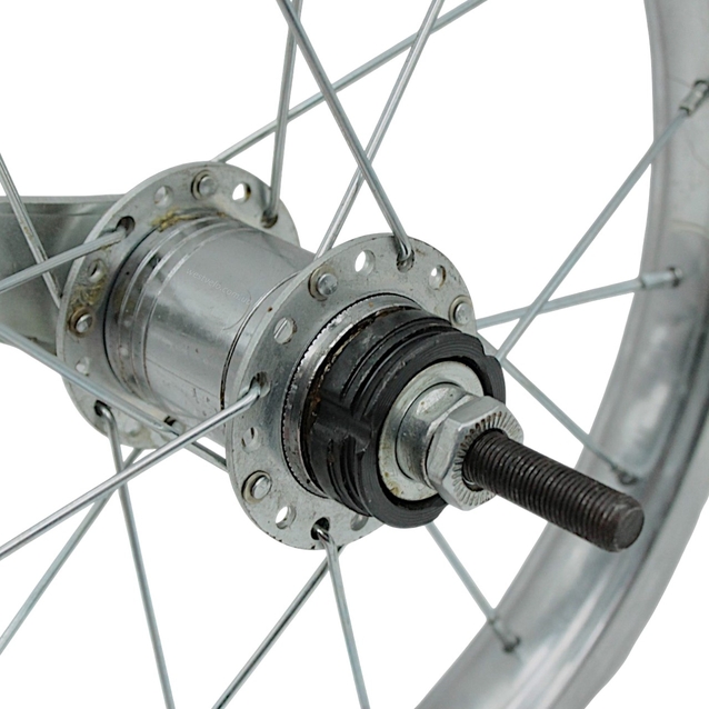 Колесо 14 зад обід нікель, вт. Falcon + к-т фото westvelo.com