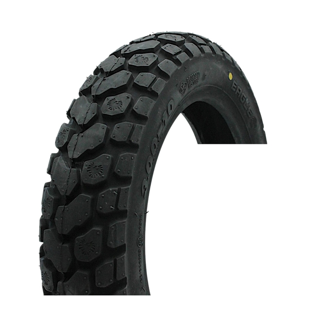Покришка "10" 3.00-10 Б/К DELI TIRE Індонезія (107) напів-шип TL фото westvelo.com