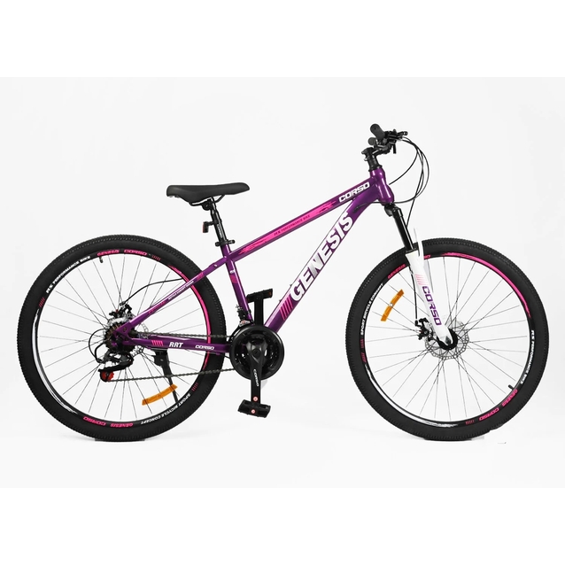 Велосипед 27.5 ST Corso «GENESIS»  GS-27378 сталь 15", (к-т SunRun) фіолетово-рожевий фото westvelo.com