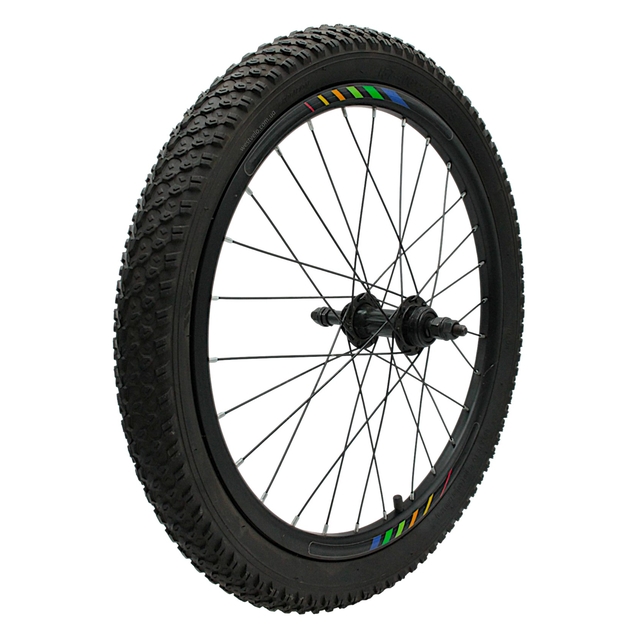 Колеса 20 перед+зад, обід 2-ний чорний, втулка М на віночках, диск різьба + камери і покришки (Viper) фото westvelo.com