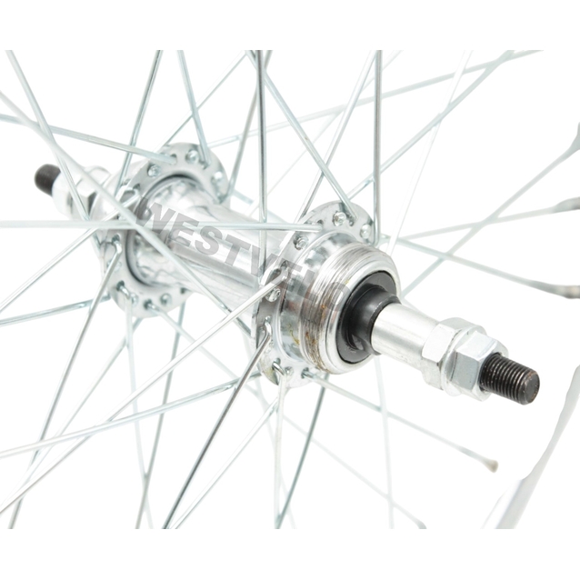 Колесо 20 зад, обід нікель, спиця 2мм, втулка мтв М на віночках фото westvelo.com