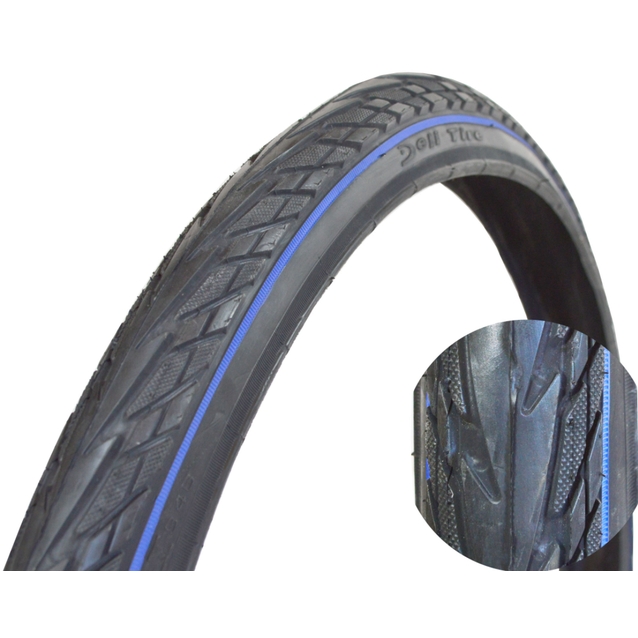 Покришка 26-1.75 DELI TIRE Індонезія (234) лиса, синя смуга фото westvelo.com