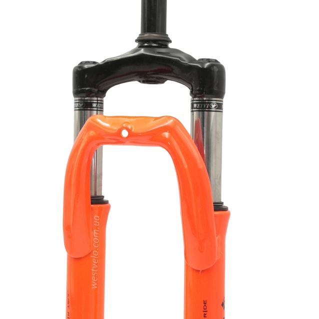 Вилка 24 аморт. різьб. CORSO (520) GTX, disk, шток L-150mm р.з L-45mm помаранчева фото westvelo.com