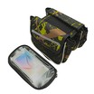 Сумка на раму 2x-стороння + місце для телефону чорно-зелене AQE-005 фото westvelo.com