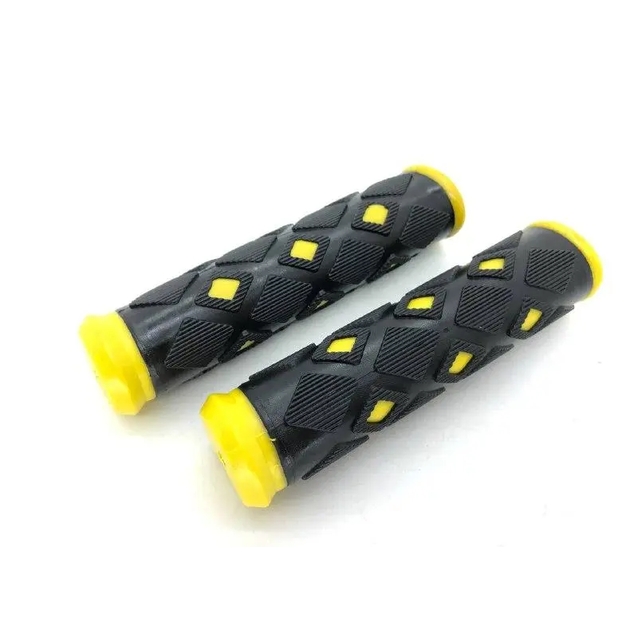 Гріпси гумові "Ромб" чорно-жовті фото westvelo.com