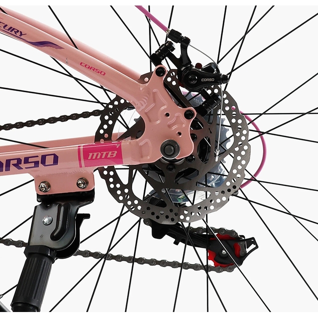 Велосипед 26 AL Corso «MERCURY» MR-26708 алюміній 13", (к-т SHIMANO) світло-рожевий фото westvelo.com