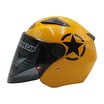 Мото шолом, відкритий (L) "DAVID" D017, Willys Star, жовтий глянцевий (ABS) фото westvelo.com