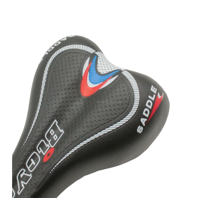 Сідло мтв BICYCLE чорно-біло-червоне. фото westvelo.com