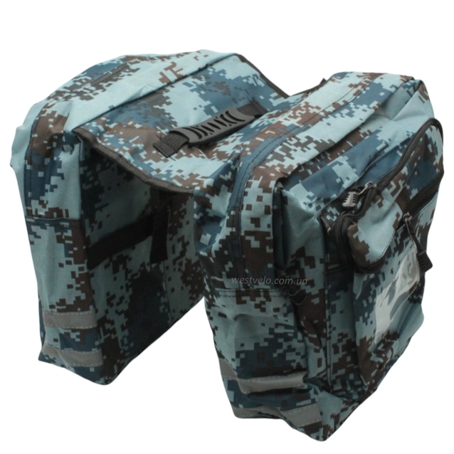 Сумка на багажник двостороння піксельна (07) фото westvelo.com