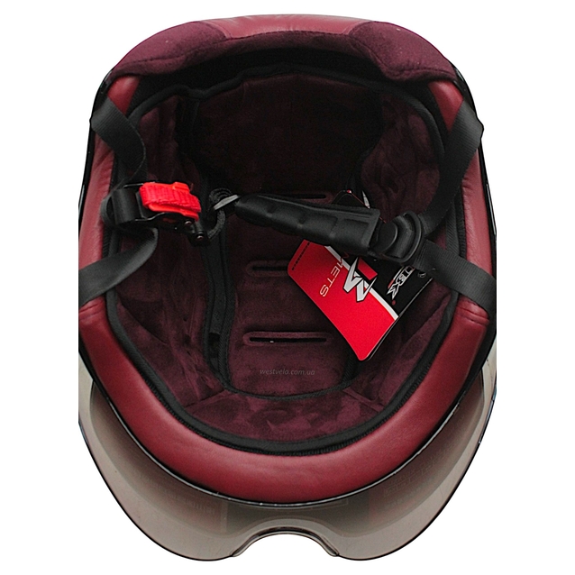 Мото шолом, відкритий (L) "IBK" 033 STAR, чорний фото westvelo.com