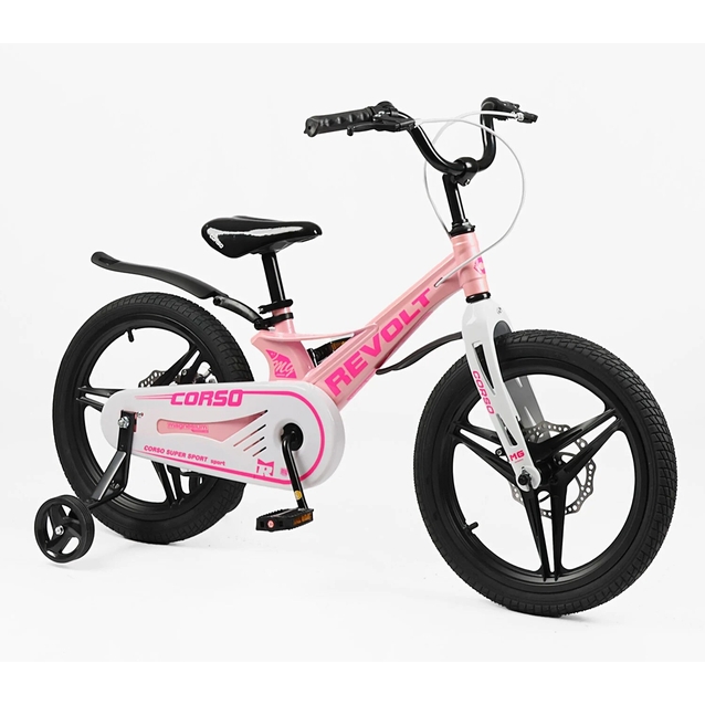 Дитячий велосипед 18 MG Corso «REVOLT» RV-18339, магнієва рама, світло рожевий фото westvelo.com