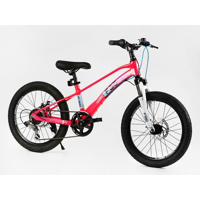 Велосипед 20 MG Corso «F35» MG-20692 магній 11", (к-т SHIMANO) рожевий фото westvelo.com