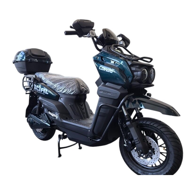 Електроскутер Corso «SPECIAL» SC-812766, двигун 2000W, акумулятор 72V/38Ah свинцево-кислотний, зелений + 1 ящик. акум, колеса 10" фото westvelo.com