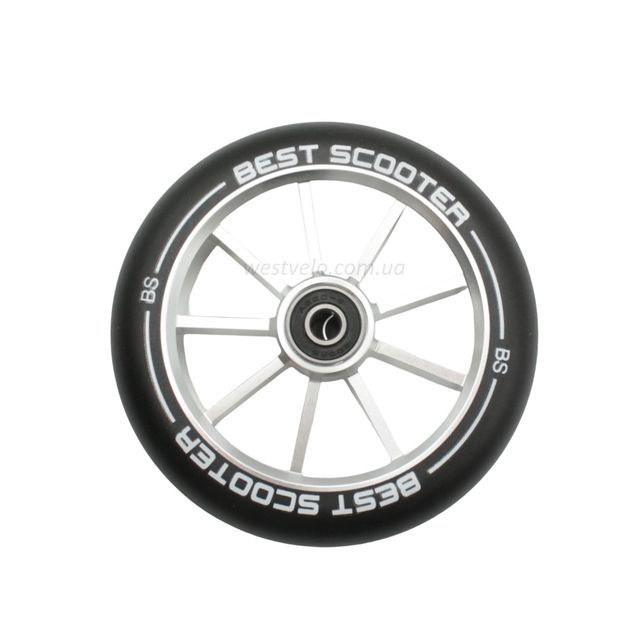 Колесо трюкового самоката "Best Scooter" (963) AL. Ø120мм, срібний фото westvelo.com