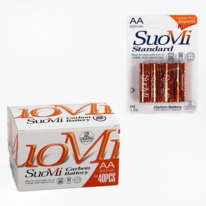 Батарейки пальчикові «SuoMi» C 66691, АА 1,5V (4шт) (600mAh)