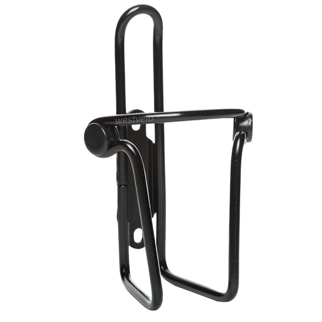 Фляготримач алюміній з пластмасовими вставками чорний фото westvelo.com