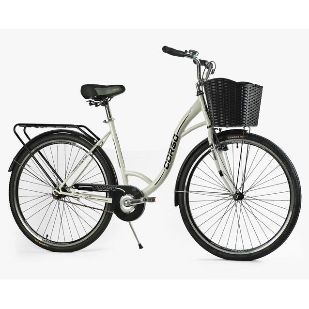 Міський велосипед 28 ST Corso «FORTUNA» FR-28637 сталь 20", білий (+к/к/б) фото westvelo.com