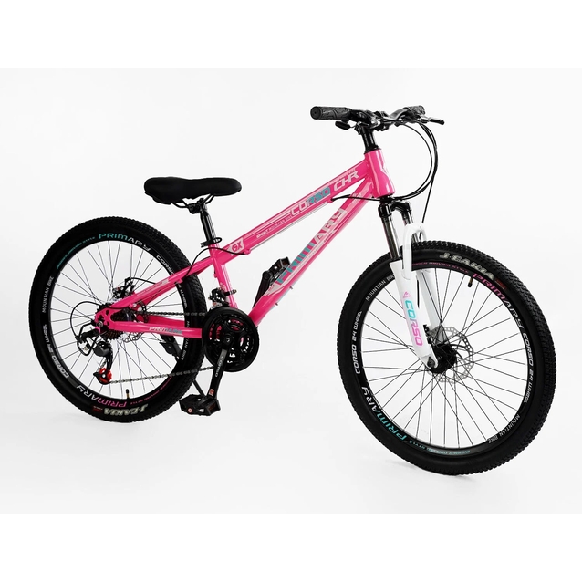 Велосипед 24 ST Corso «PRIMARY» PR-24126 сталь 11", (к-т Saiguan) рожевий фото westvelo.com
