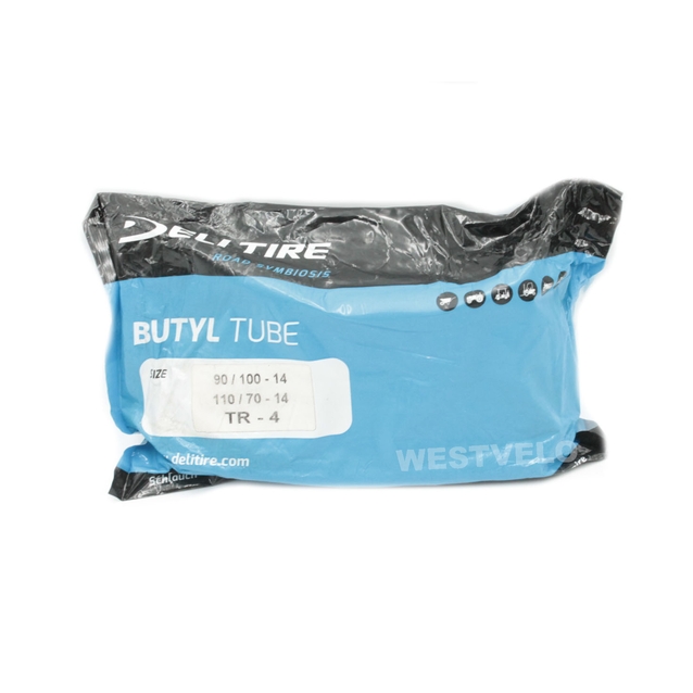 Камера "14" 3.25-14 (90/100-14;110/70-14 ) DELI TIRE Індонезія (TR-4) фото westvelo.com