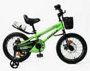 Дитячий велосипед 16 AL Corso «TAYGER»  TG-70411 алюмінієва рама, дискові гальма, салатовий фото westvelo.com