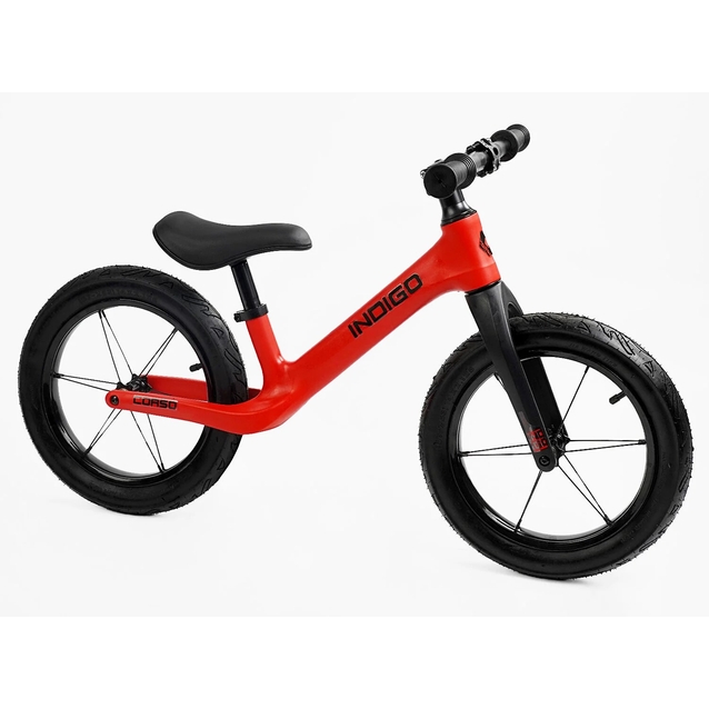 Велобіг 14 Corso надувні колеса, нейлонова рама «INDIGO» D-7041-14 червоний фото westvelo.com