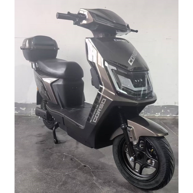 Електроскутер Corso «CONDOR» CD-644723, двигун 1500W, акумулятор 72V/30Ah літій-залізо-фосфатний, коричневий, колеса 10" фото westvelo.com