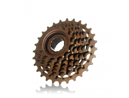 Зірка задня різьбова 7-рик коричнева (14-28T)